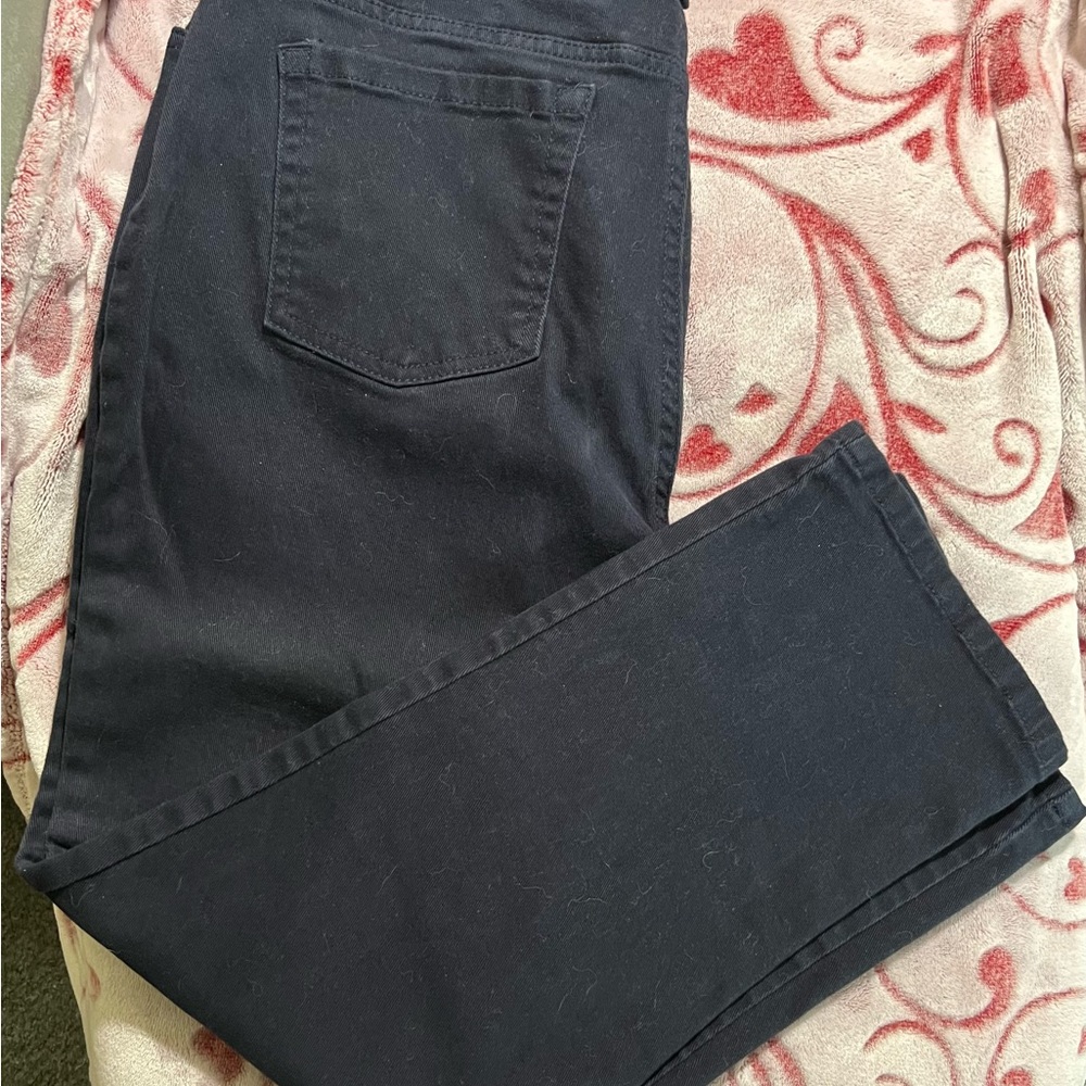 Gloria Vanderbilt Amanda Black Denim Jeans 16P